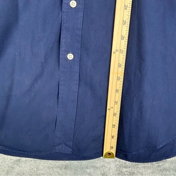 Polo Ralph Lauren Shirt Mens XLT Blue Button Down Short Sleeve Classic Fit - Picture 14 of 16